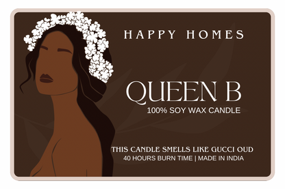 Queen B | Gucci Oud | Scented Soy Wax Candle