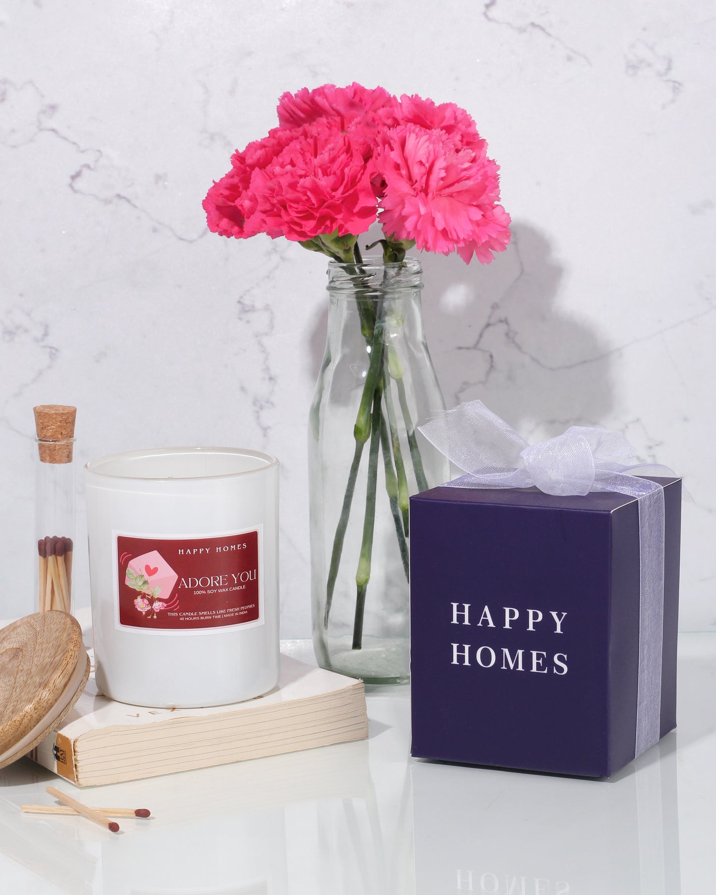 Adore You | Fresh Peonies | Scented Soy Wax Candle