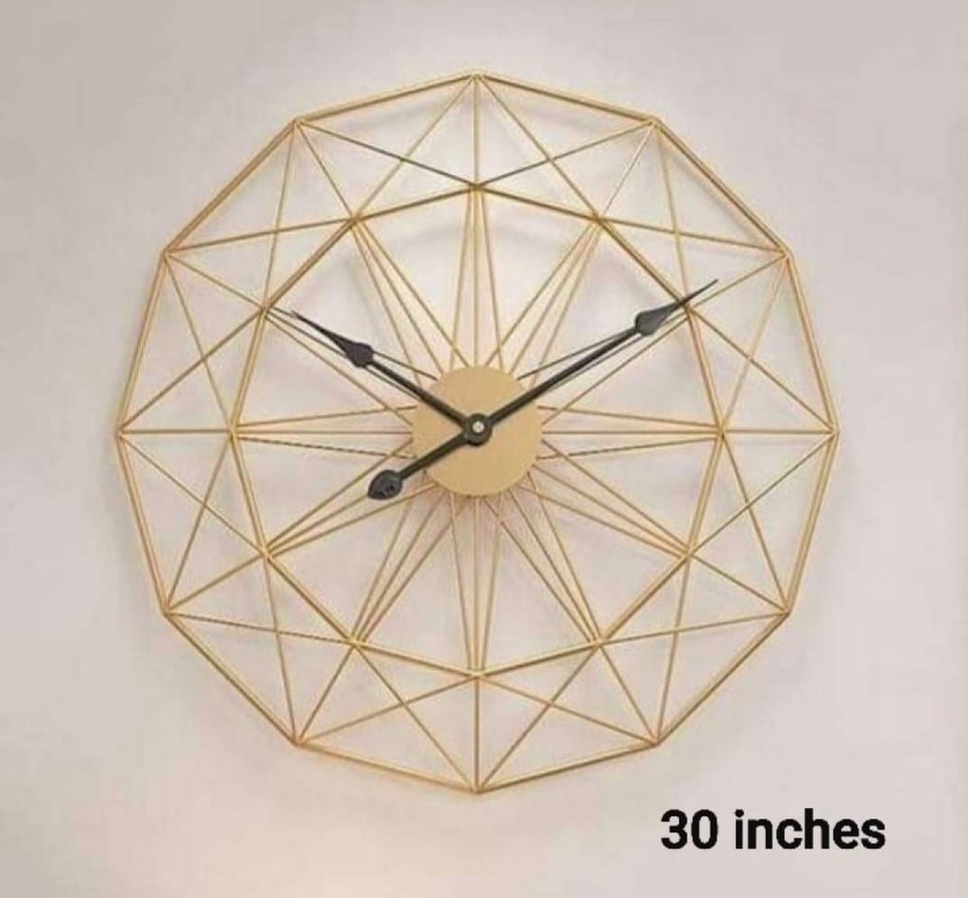 Gold Wall Clock