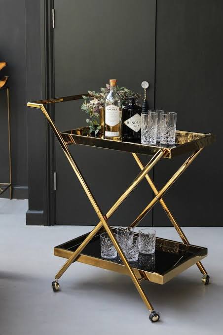 Gold Bar/Food Serving Cart